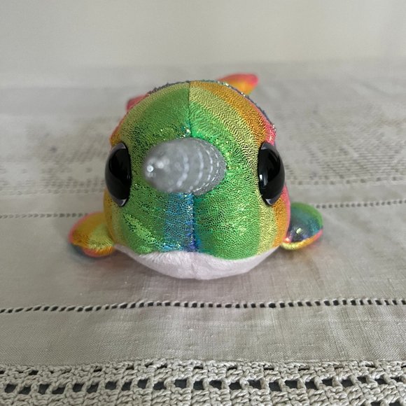 Ty Beanie Boos Nori Narwhal Unicorn Of The Sea A Magical Creature 2018 6” - Picture 2 of 7